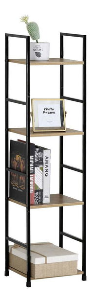 Regál Garantia (dub + čierna)