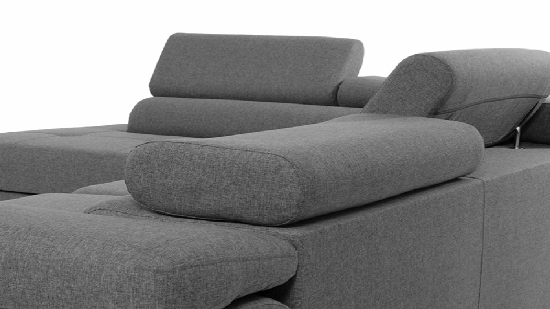 Rohová rozkladacia pohovka Talvio (P) (ekokoža soft 011 + lux 06)