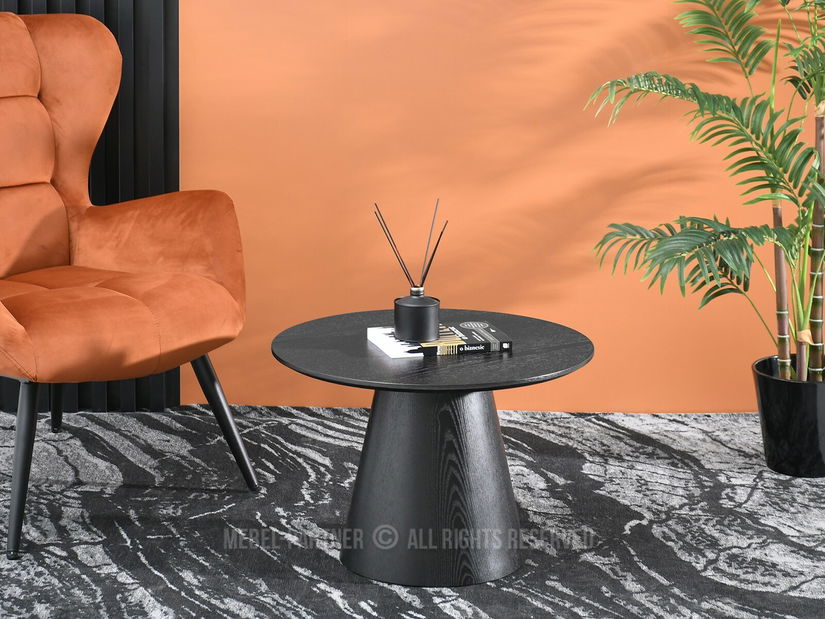 Măsuță de cafea Otava 60 (lemn negru + negru)