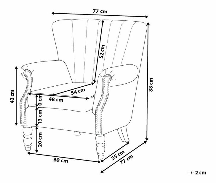 Fotoliu Sving (bej deschis) *vânzare stoc