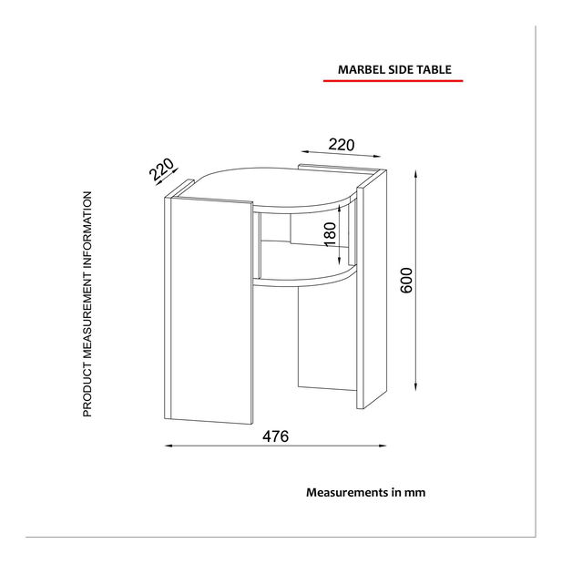 Príručný stolík Mariana