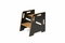Trepte pentru copii Steppy (negru + natural)