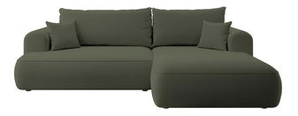 Rohová sedacia súprava Olivo I (P) (zelená + čierna)