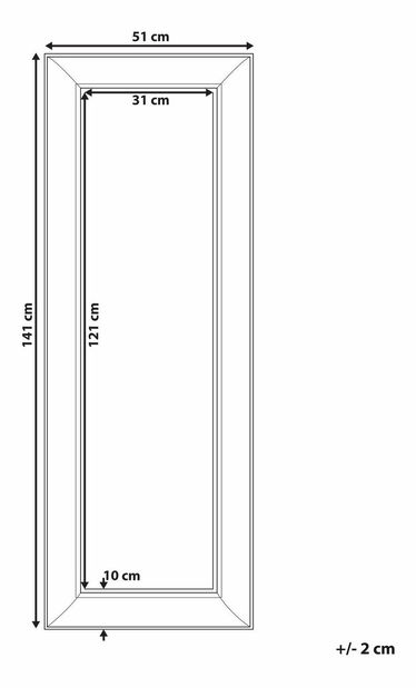 Nástenné zrkadlo Barnabas (zlatá)