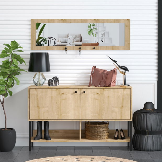 Predsieňová zostava Aliex 3 (Dub safírový) (so zrkadlom)