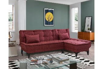 Kutna sofa na razvlačenje Syrma S (crvena)