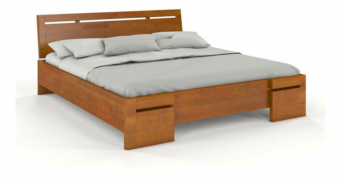 Manželská posteľ 180 cm Naturlig Bokeskogen High (borovica)