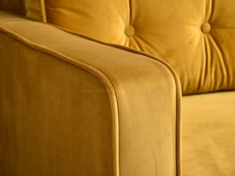 Kétszemélyes kanapé Legacion (fekete)