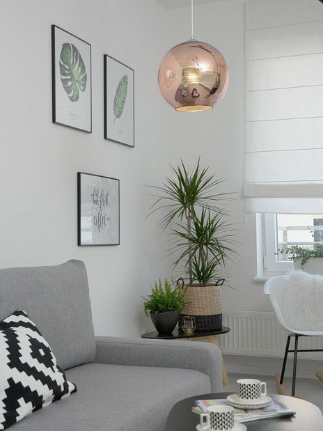 Závesná lampa Arato (medená)