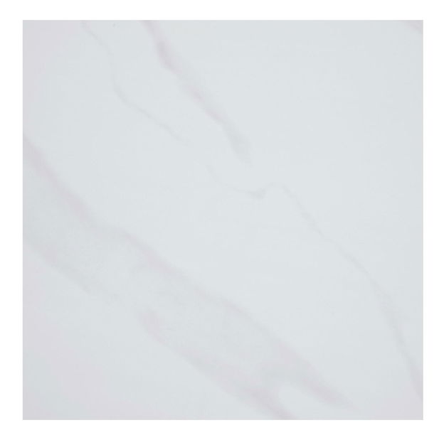 Masă sufragerie Fresia 1 (alb marmură + negru) (pentru 4 persoane)