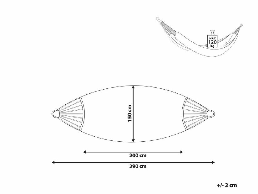 Plasă balansoar Remmingtion (bej) 