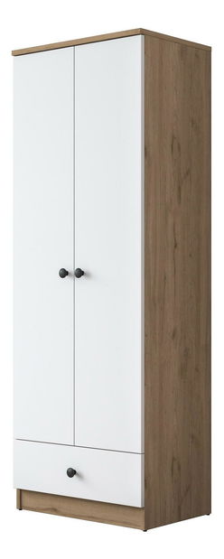 Dulap de haine Bastet 118 (Alb + Nuc) 