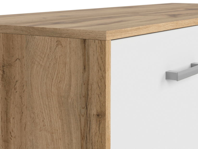 Masă TV/Dulap Matos RTV1D (Stejar wotan + Alb)