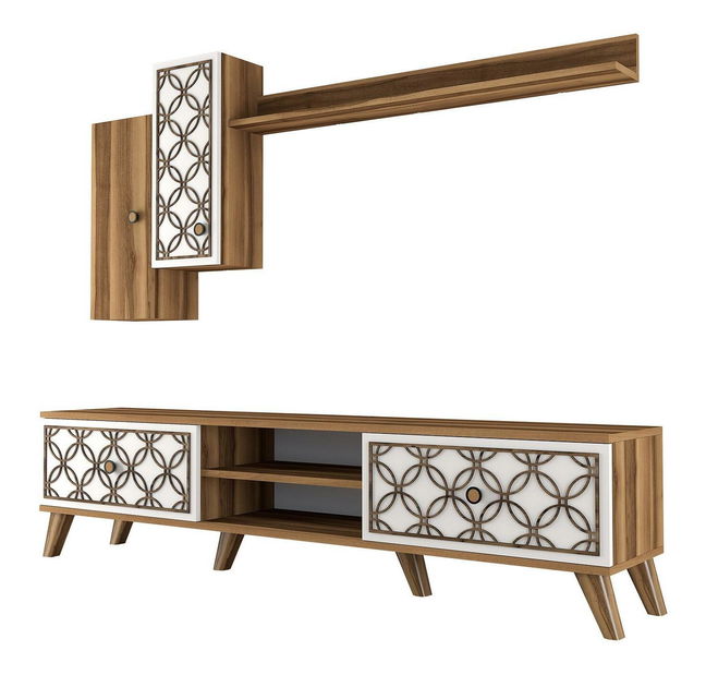 Set za dnevni boravak Classy S (orah + bijela)