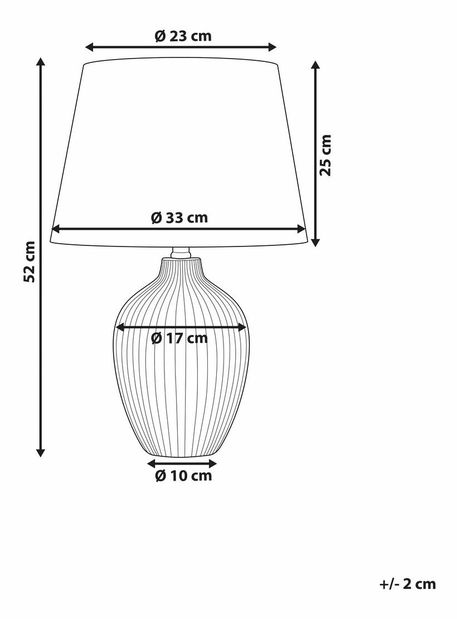 Stolná lampa Fergusson (hnedá)