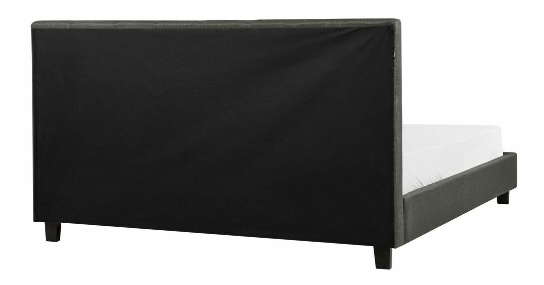 Franciaágy 180 cm ROLLA (ágyráccsal) (sötétszürke)