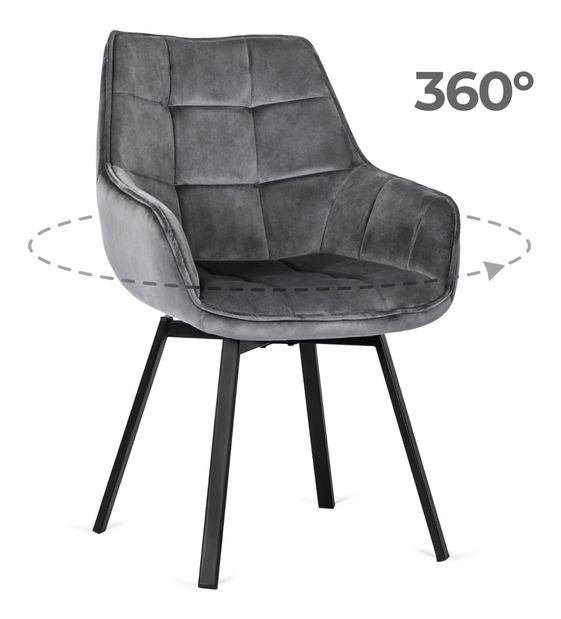 Blagovaonska stolica Lamento 1 (siva) 