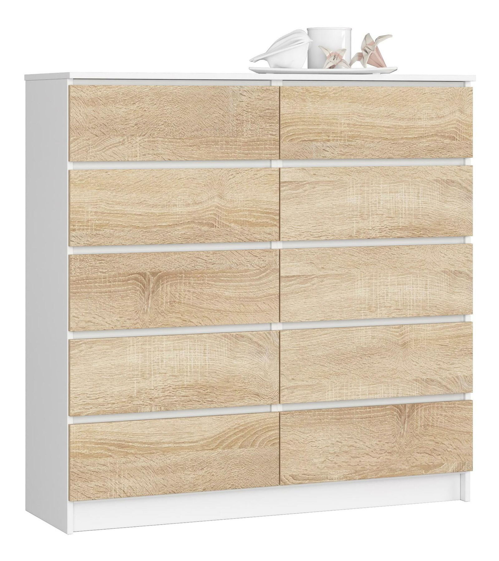 Komód Kapil III (fehér + sonoma tölgy)