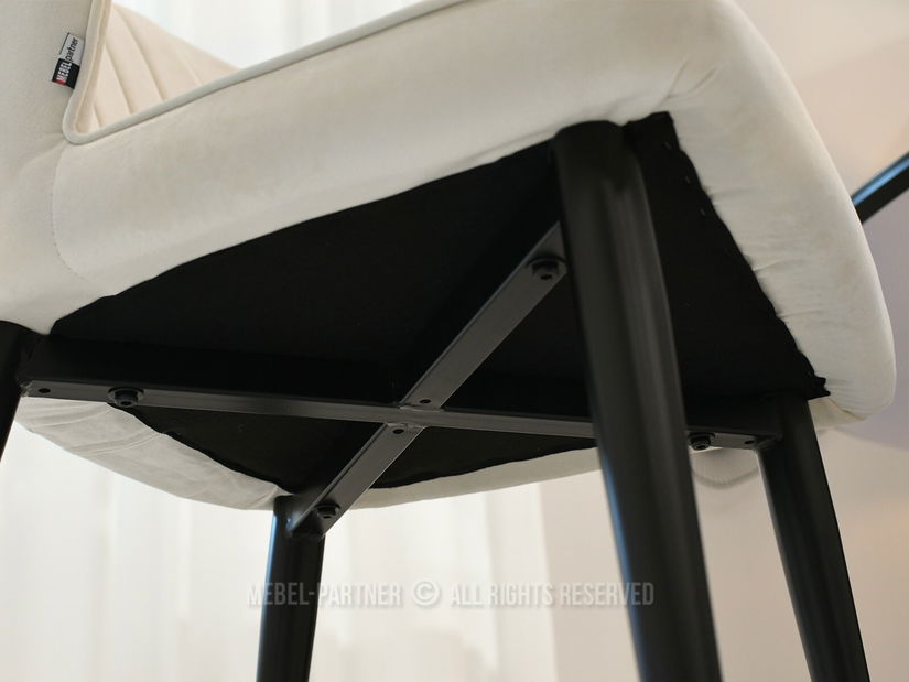 Stolička Greta K (krémová + čierna)