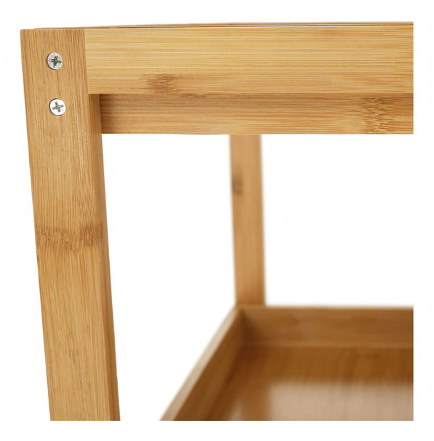 Regál Kendra (bambus + sivá)