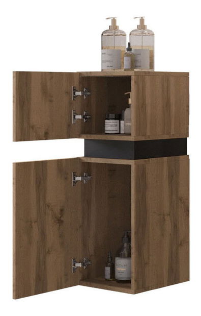 Fürdőszoba szekrény 90 cm Trina (wotan tölgy)