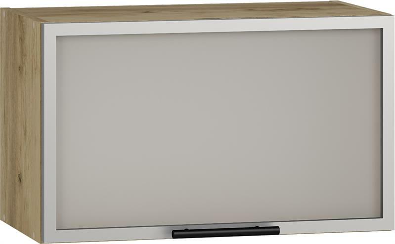 Felső szekrény csepegtetővel és vitrinnel Granville (craft tölgy)