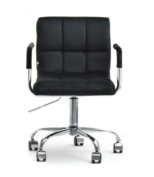 Scaun Elita (negru + crom)