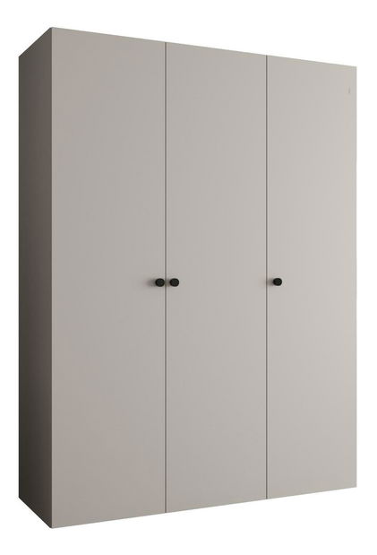Dulap de haine 150 cm Parna 1 (Cașmir + Negru)