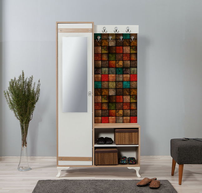 Predsieňová stena Iris 723 (dub sonoma) (so zrkadlom)