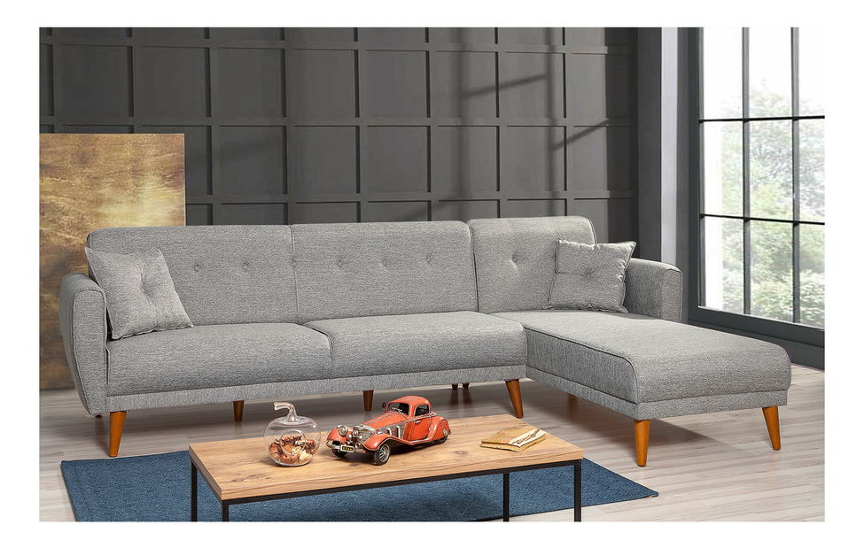 Sarok ülőgarnitúra Alhambra (J) (szürke)