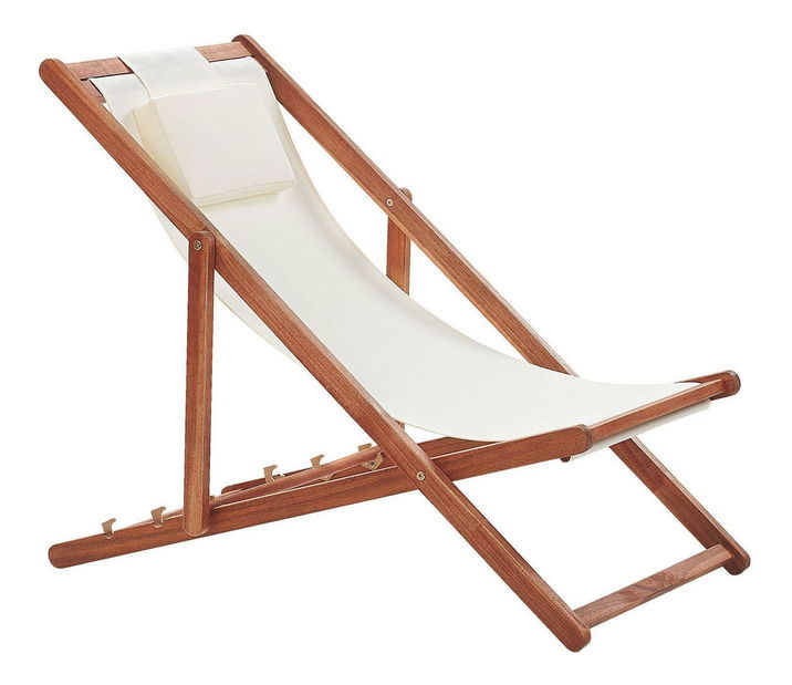 Set 2 șezlonguri de grădină cu huse de rezervă Alexandrinos (alb)