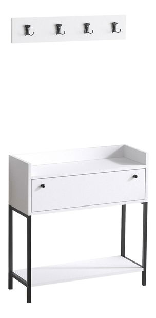 Mobilier hol Aliex 33 (alb + negru) 
