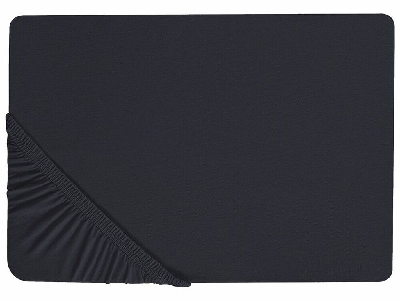 Plachta na posteľ 90 x 200 cm Januba (čierna)