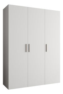 Dulap de haine 150 cm Borry 1 (alb + Argintiu)