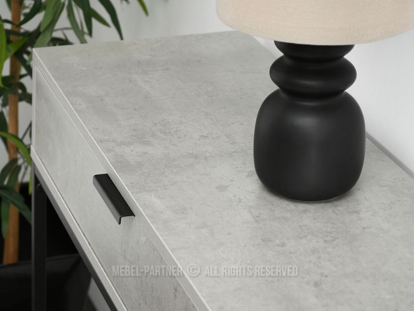 Konzolni stolić Norma M (beton + crna)