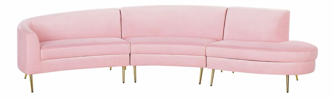 Pohovka štvorsedačka Mosza (ružová)