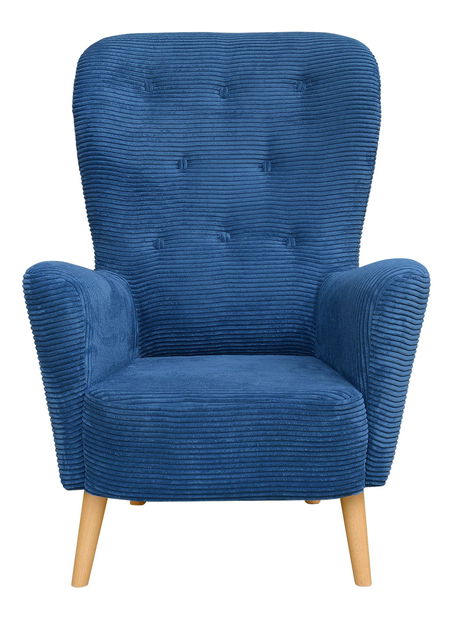 Kreslo ušiak Fines Pasos (modrá)