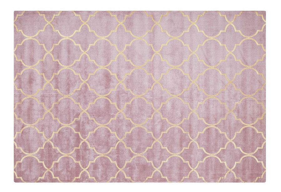 Covor 160x230 cm YOLK (stofă) (roz)