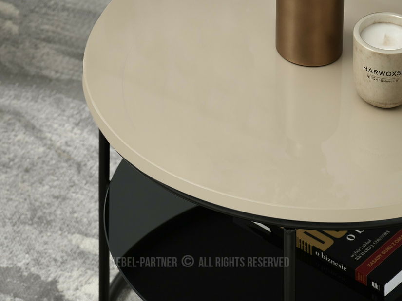 Măsuță de cafea Relevista (bej + negru)