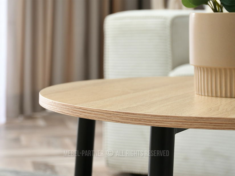 Stolić za kavu Randolf S (sonoma + crna)