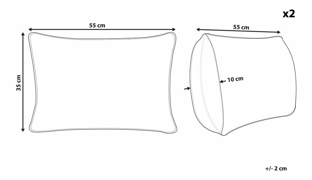 Ozdobný vankúš ⌀ 45 cm Madi (béžová)