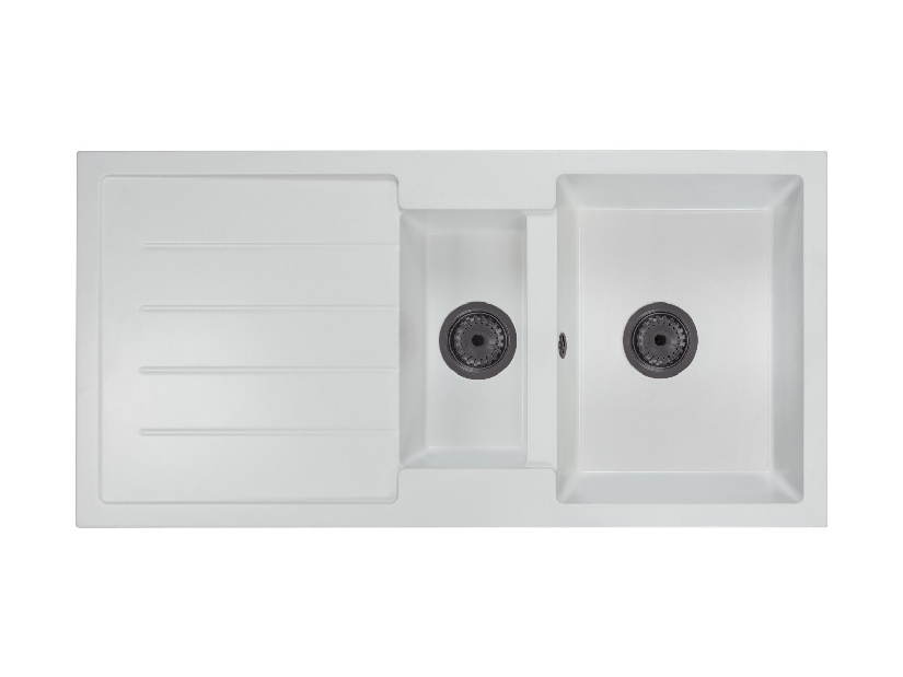 Kuhinjski sudoper Yuxur (bijela) (s 1 otvorom za bateriju) (L)