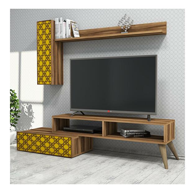 Mobilier living Komite (Nuc + galben) 