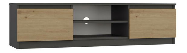 TV skrinka Musecalo 140 (antracit + dub artisan)