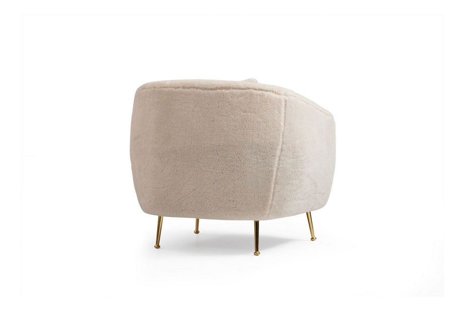 Fotelja Istiruna (bež + zlatna)