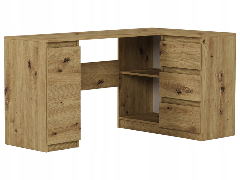 Rohový PC stolík Nyper (artisan)