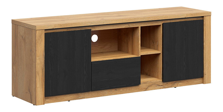 TV stolić/ormarić Walton RTV2D1S (hrast + crni hrast)