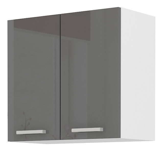 Felső konyhaszekrény Saria 60 G 60 (fényes szürke)