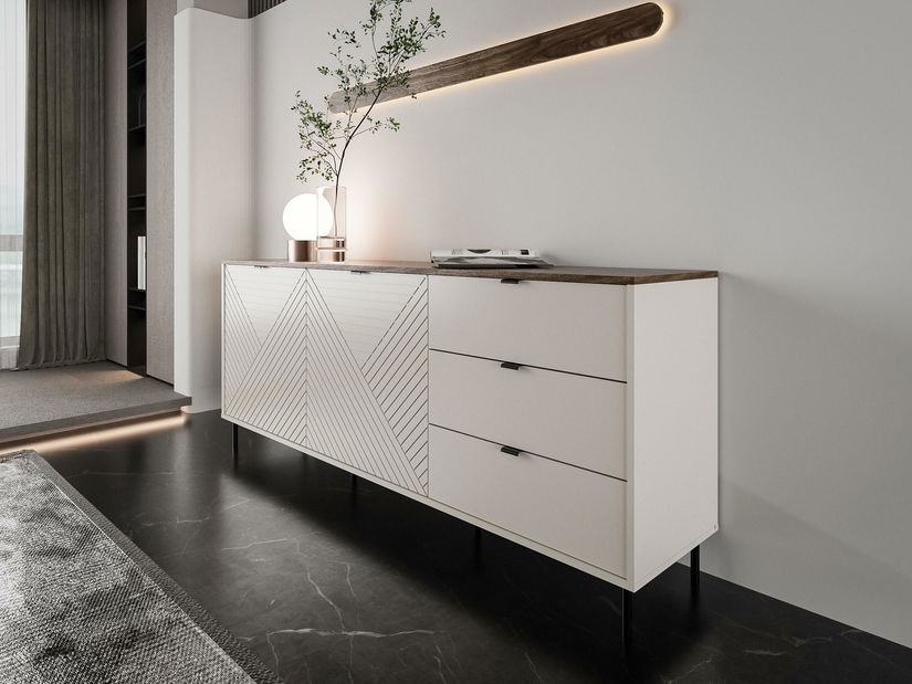 Komód Eliminados (kasmír + tölgy castello) 