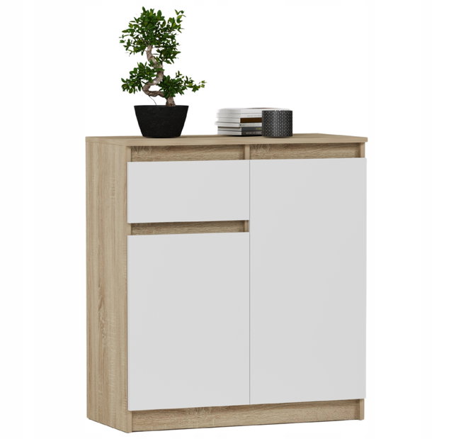 Komoda Refira (hrast sonoma + bijela)